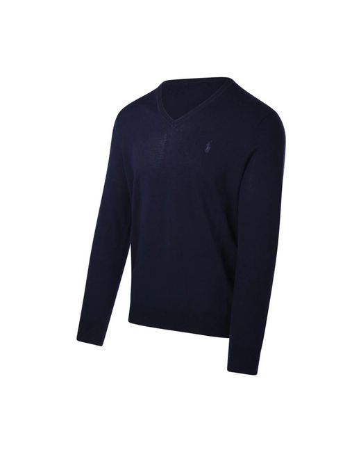 Ralph Lauren V-Neck Knitwear in het Blue voor heren