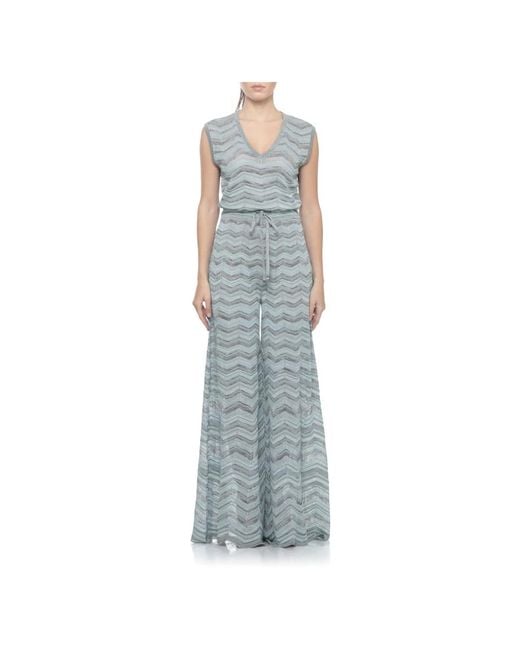 D.exterior Blue Jumpsuits
