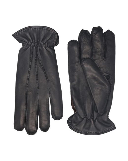 Orciani Nappa Lederhandschuhe in Black für Herren