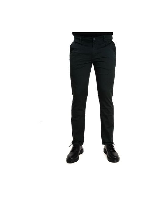 Armani Exchange Black Slim-Fit Trousers for men