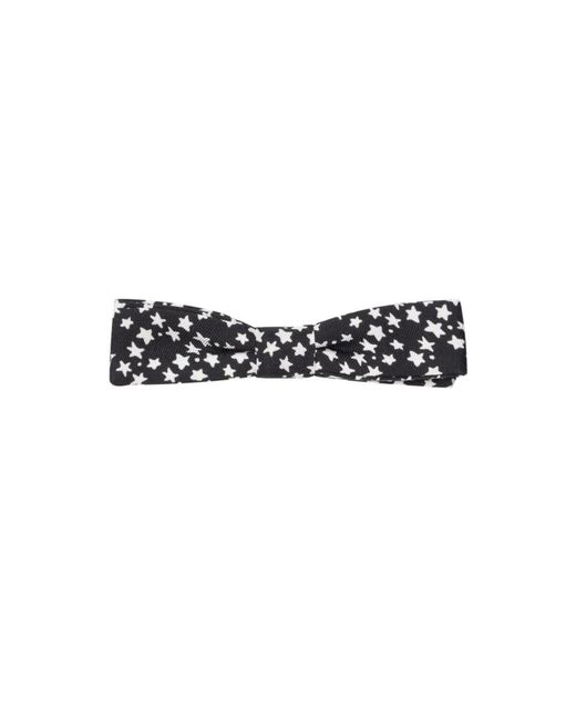 Dolce & Gabbana Black Silk Bowtie Accessory for men