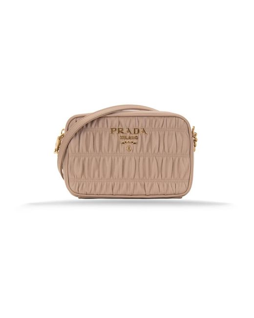 Prada Natural Cross Body Bags