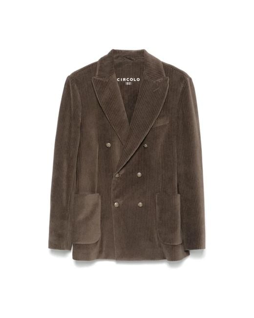 Circolo 1901 Brown Blazers for men