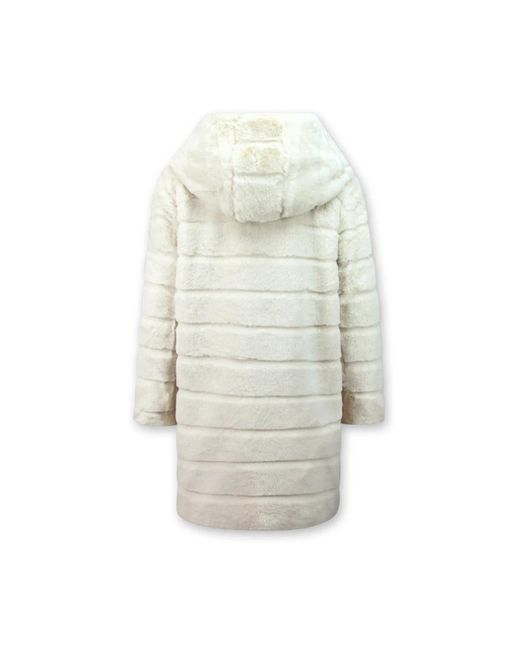 Gentile Bellini White Faux Fur & Shearling Jackets