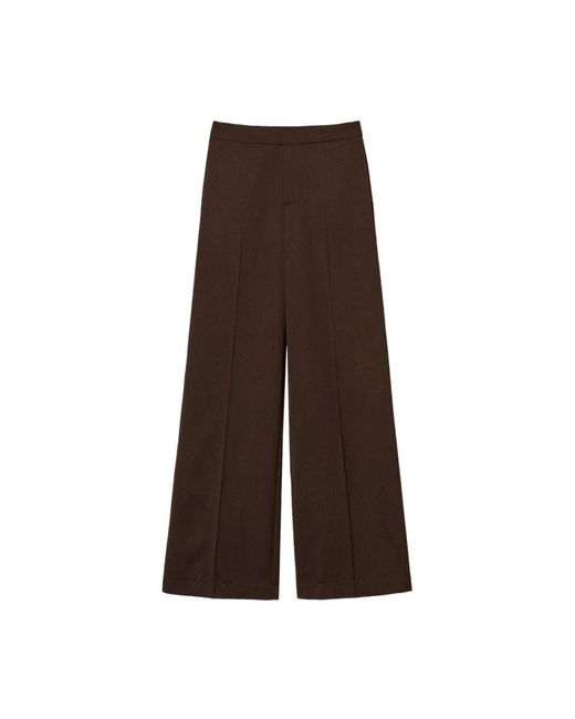 Twinset Brown Wide Trousers