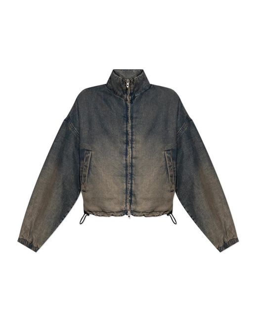 DIESEL Jassen ,Blauw ,Denim Denim Jack De-Flower-S in het Gray