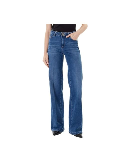 Wide Jeans Liu Jo en coloris Blue