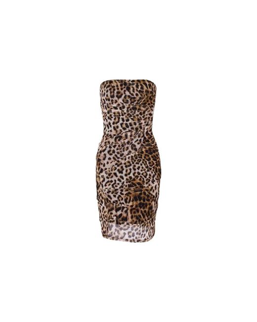 Moschino Brown Short Dresses