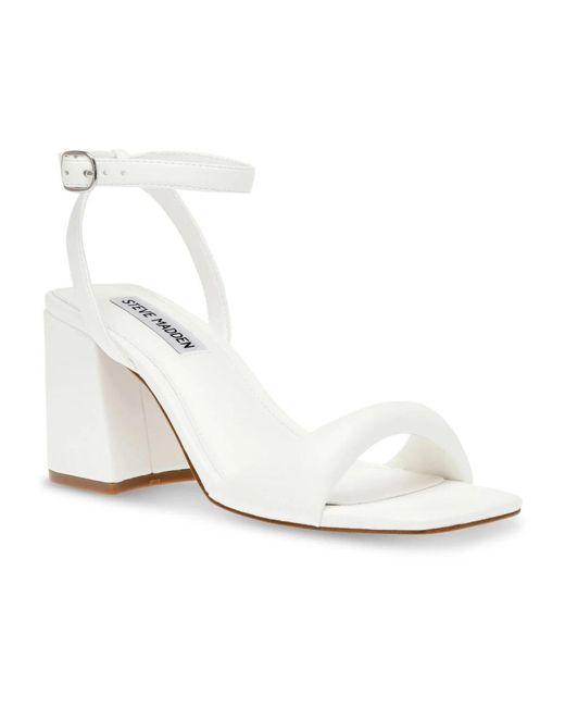 Steve Madden White High Heel Sandals