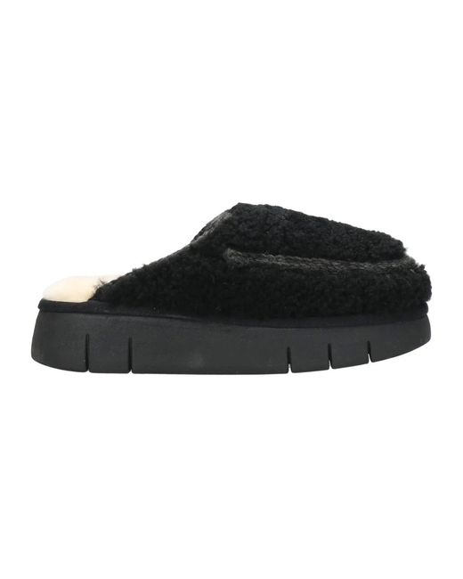 Mou Black Slippers