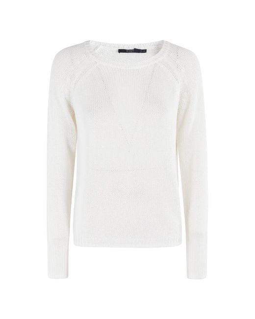Seventy White Raglan Costa English Und Rasato Pullover