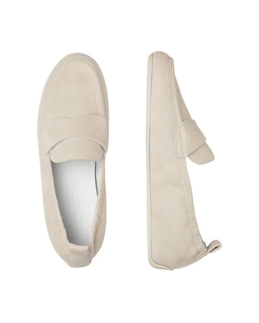 Candice Cooper White Loafers
