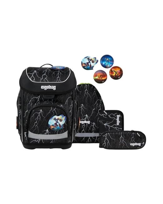 ergobag Cubo Set Super Reflectbear in Black für Herren