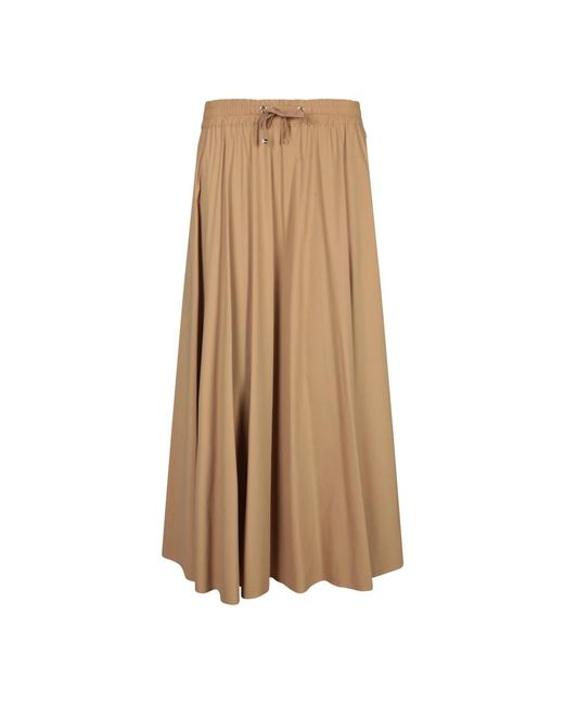 Maxi Skirts Herno de color Natural