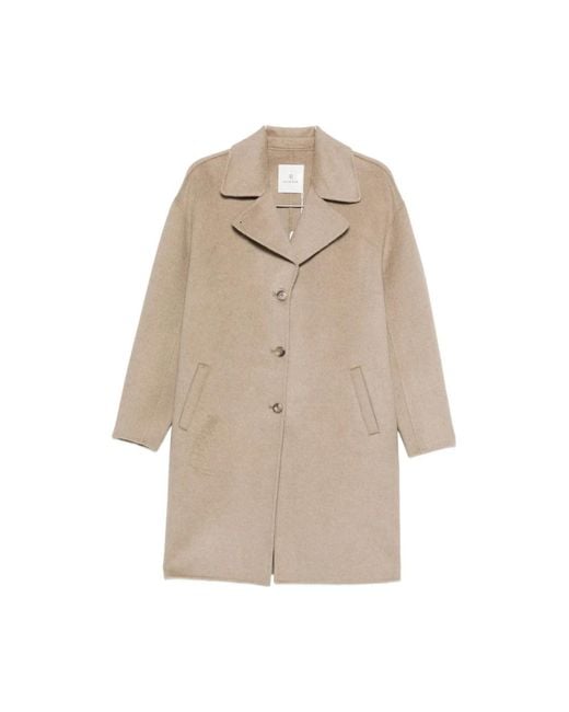 Anine Bing Natural Single-Breasted Coats