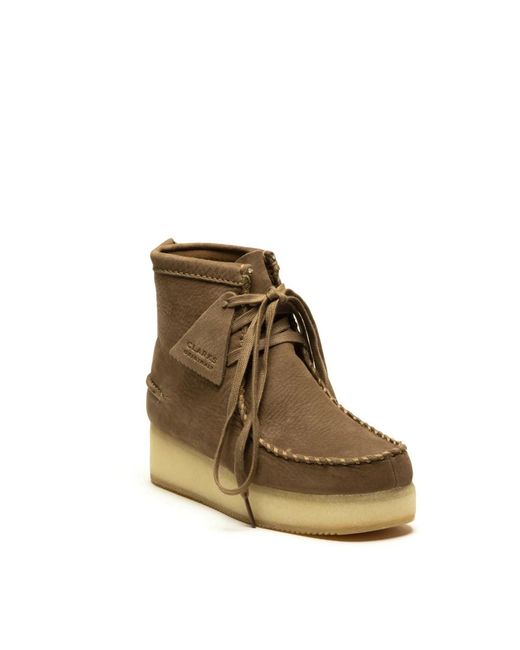 Clarks Natural Lace-Up Boots