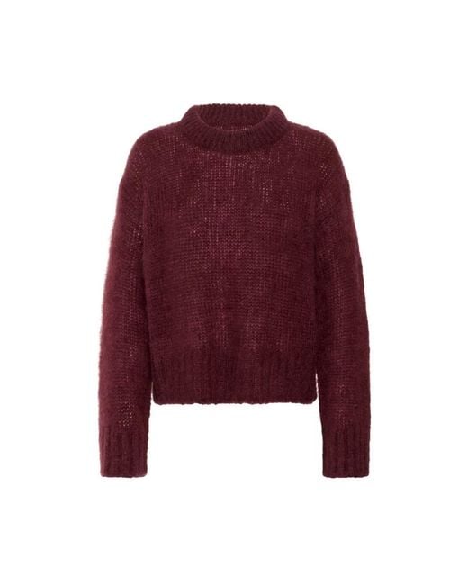 Part Two Red Round-Neck Knitwear