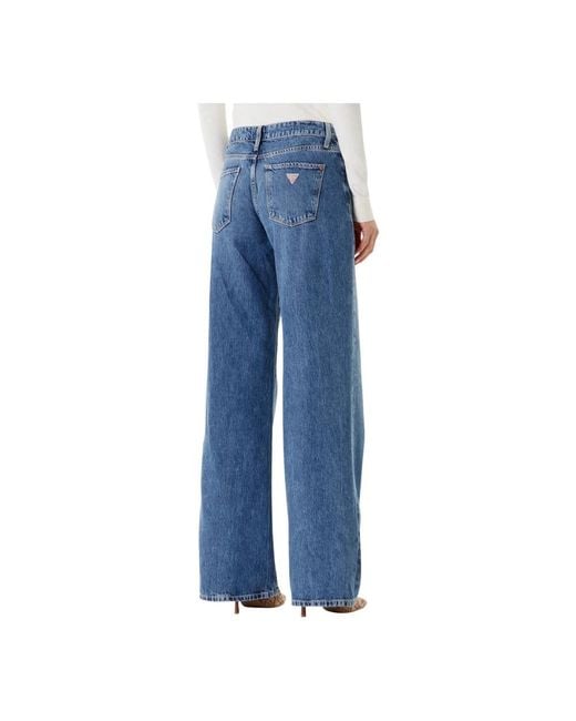 Guess Wide Jeans in het Blue