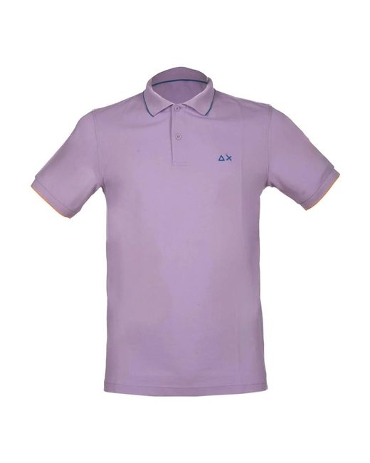 Sun 68 Purple Polo Shirts for men