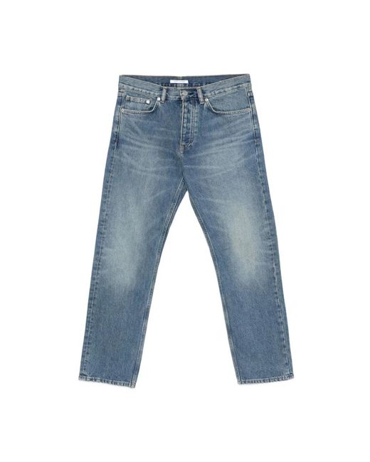 sunflower Jeans ,Blauw ,Denim Donkerblauwe Denim Jeans Rechte Pijp in het Blue voor heren