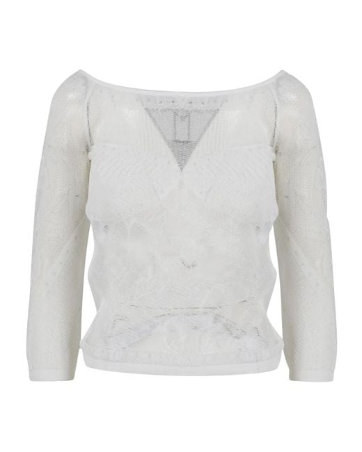 Blouses di Alberta Ferretti in White