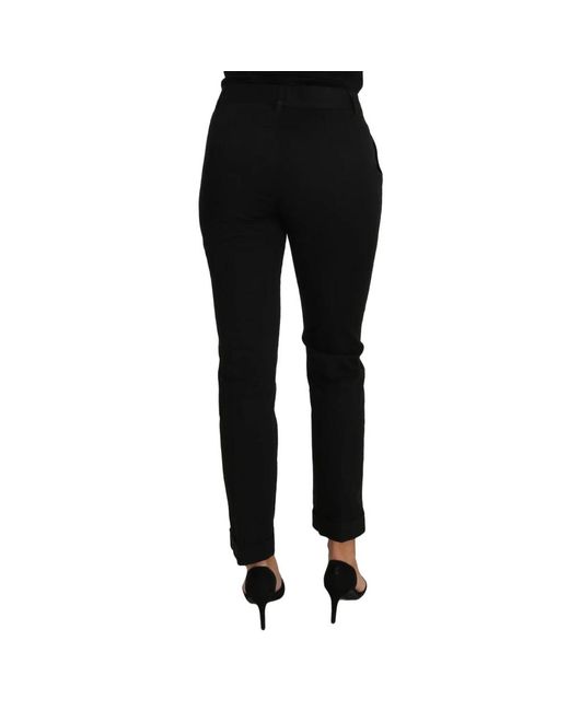 Dolce & Gabbana Black Slim-Fit Trousers