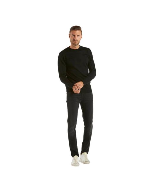 Daniele Fiesoli Black Round-Neck Knitwear for men