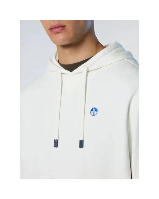 North Sails White Hoodies for men