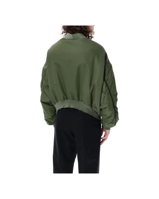 Balenciaga Green Bomber Jackets for men