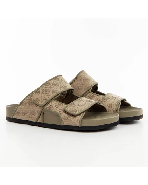 Sliders di Guess in Brown da Uomo