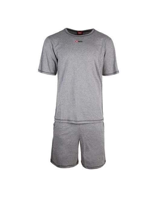 DIESEL Nachtkleding ,Grijs ,Katoen Set Adam D Core in het Gray voor heren