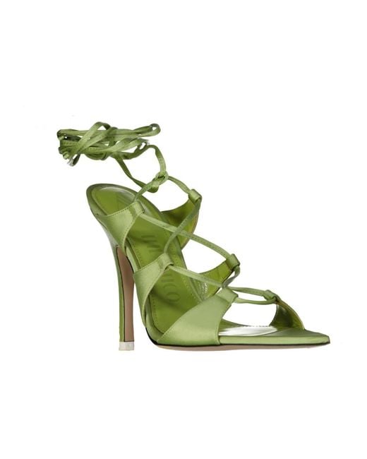 The Attico Green High Heel Sandals