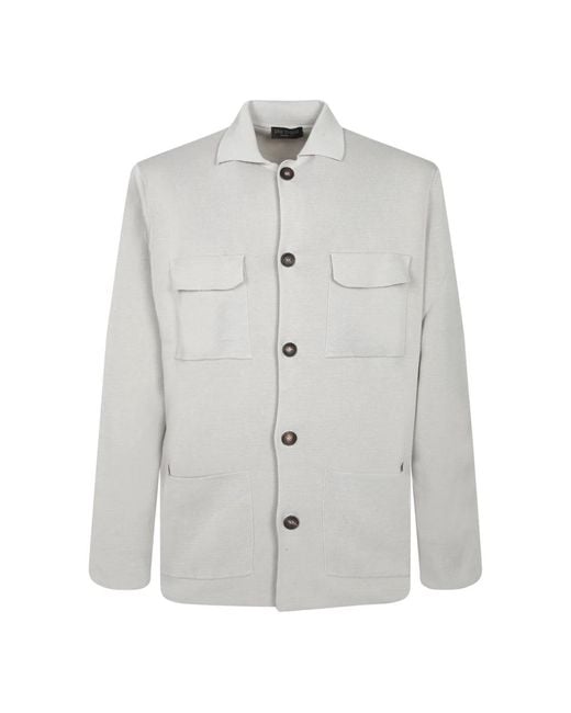 Dell'Oglio Gray Light Jackets for men