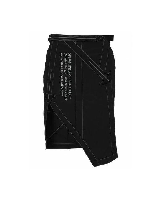 Off-White c/o Virgil Abloh Black Midi Skirts