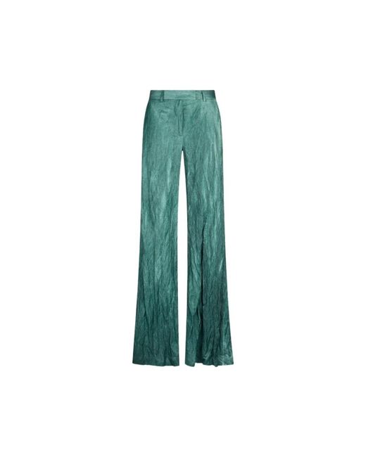 Roberto Cavalli Green Wide Trousers