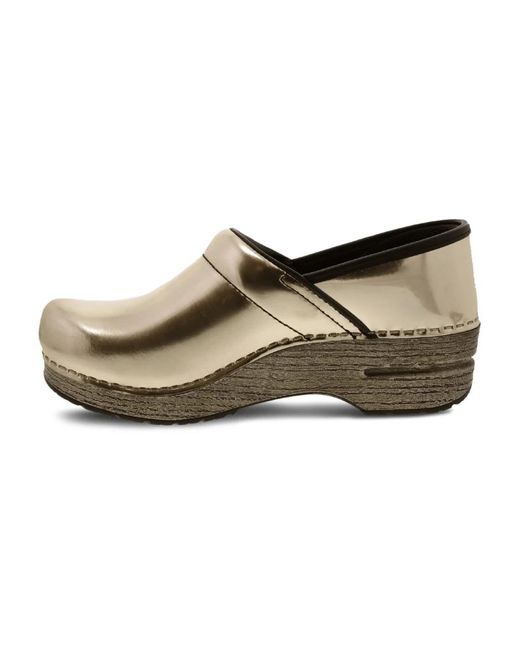 Dansko Yellow Klassische slip-on schuhe in gold