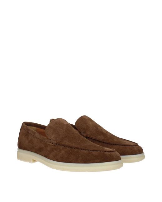 Church's Brown Mocassini Greenfield Uomo Camoscio Marrone/Bruciato for men