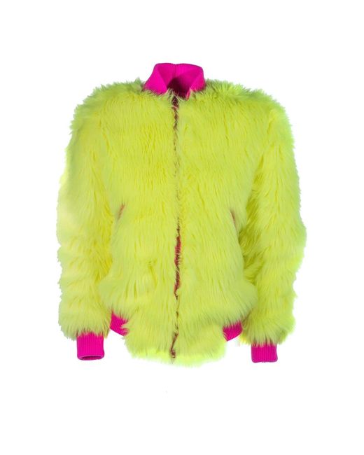 Faux fur & shearling giacche di Alberta Ferretti in Green