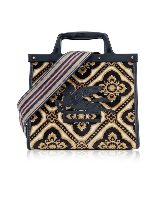 Handbags di Etro in Metallic
