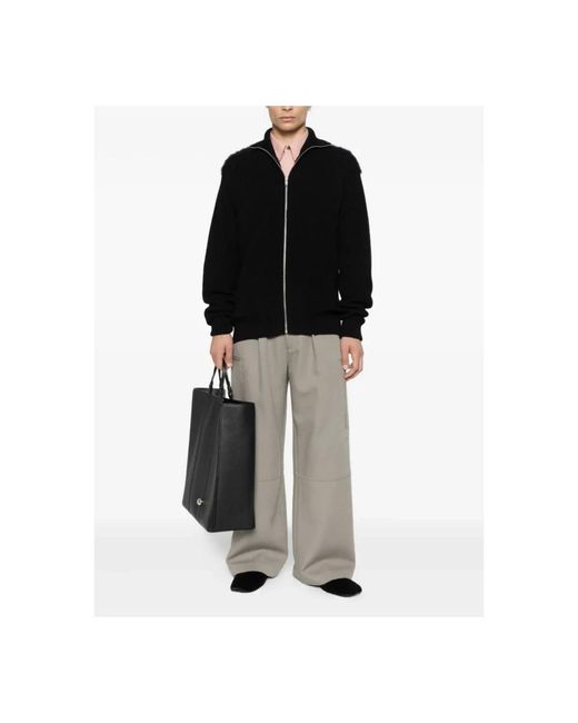 Jil Sander Truien & Vesten ,Zwart ,Zwart Zip Up Vest in het Black voor heren