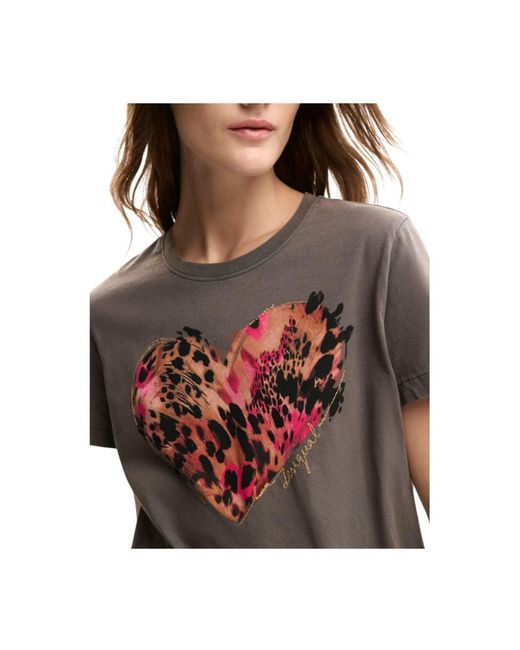 Desigual Red T-Shirts
