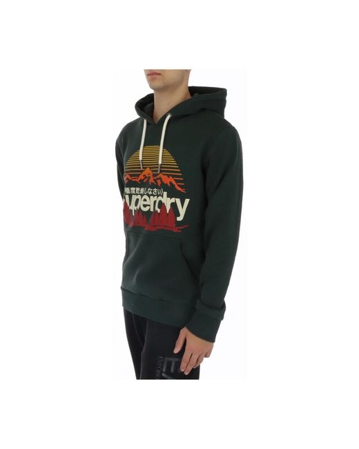 Superdry Black Hoodies for men