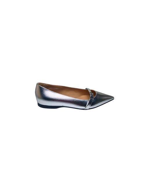 Sergio Rossi Blue Ballerina Shoes