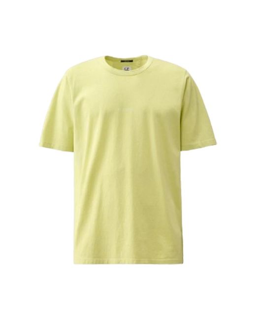 C P Company Resist dyed logo t-shirt in weiß in Yellow für Herren