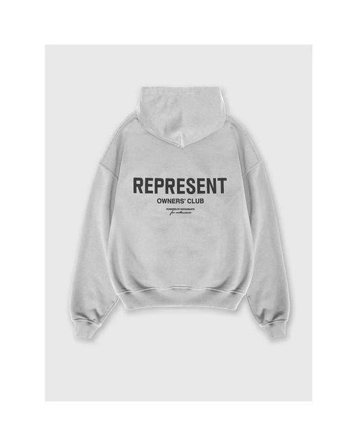 Hoodies Represent de hombre de color Gray