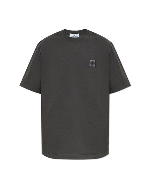 T-Shirts di Stone Island in Black da Uomo