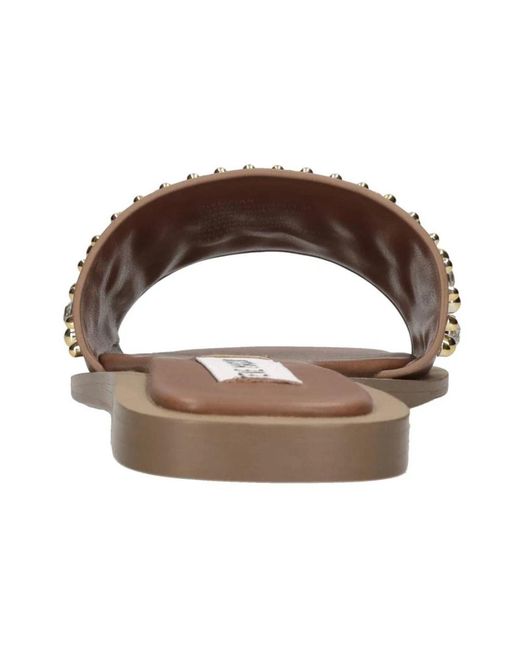 Steve Madden Brown Sliders