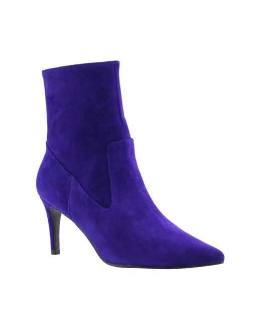 Bibi Lou Purple Heeled Boots