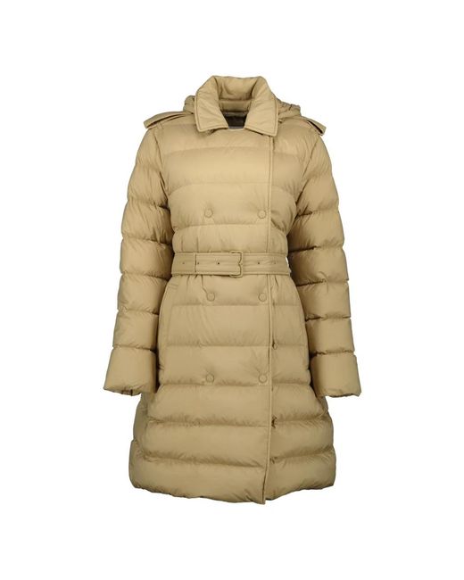 Burberry Jassen ,Lange Pufferjas in het Natural