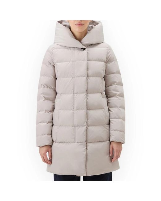 Woolrich Gray Down Jackets